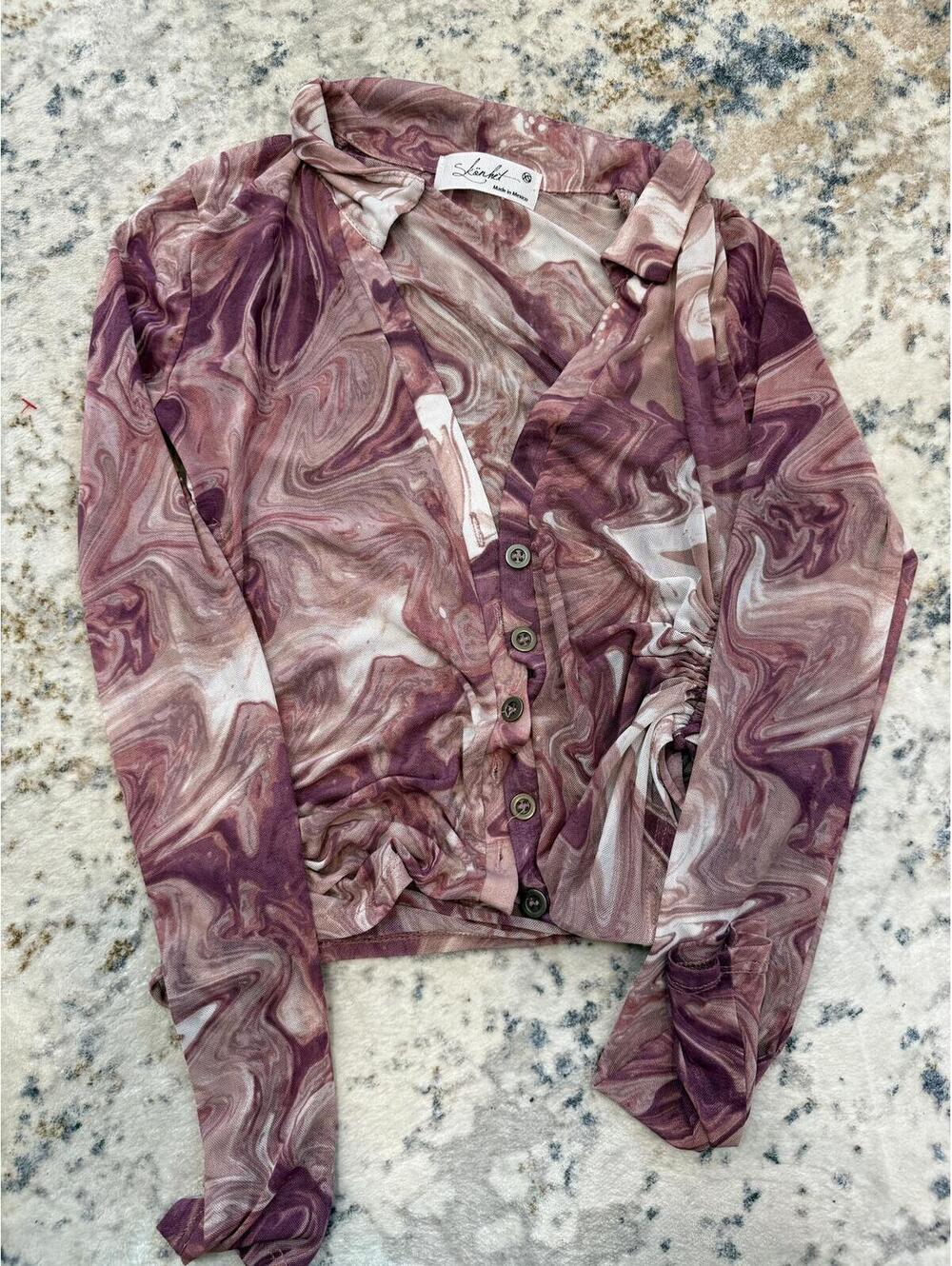 American Eagle Pink Sheer Layering Tops (2) Bundle; Women's XS - Picture 2 of 3